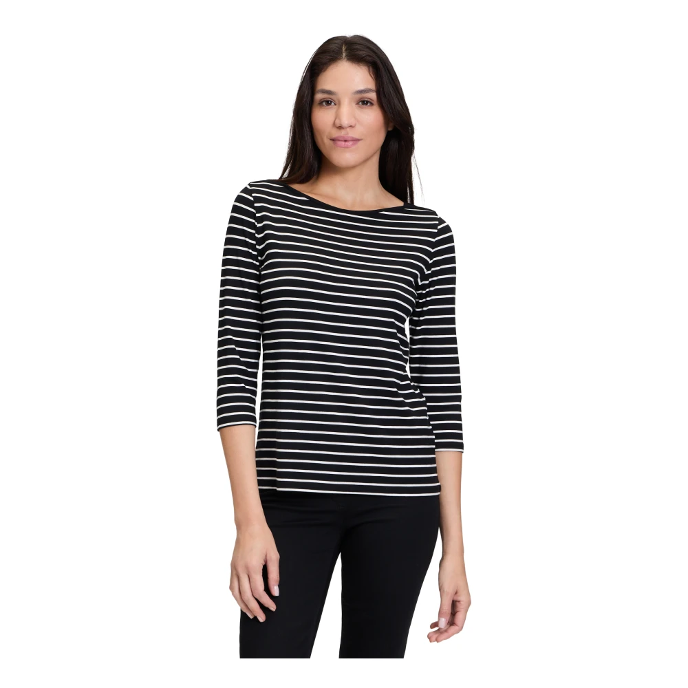 Betty Barclay Gestreept U-hals Shirt Multicolor Dames