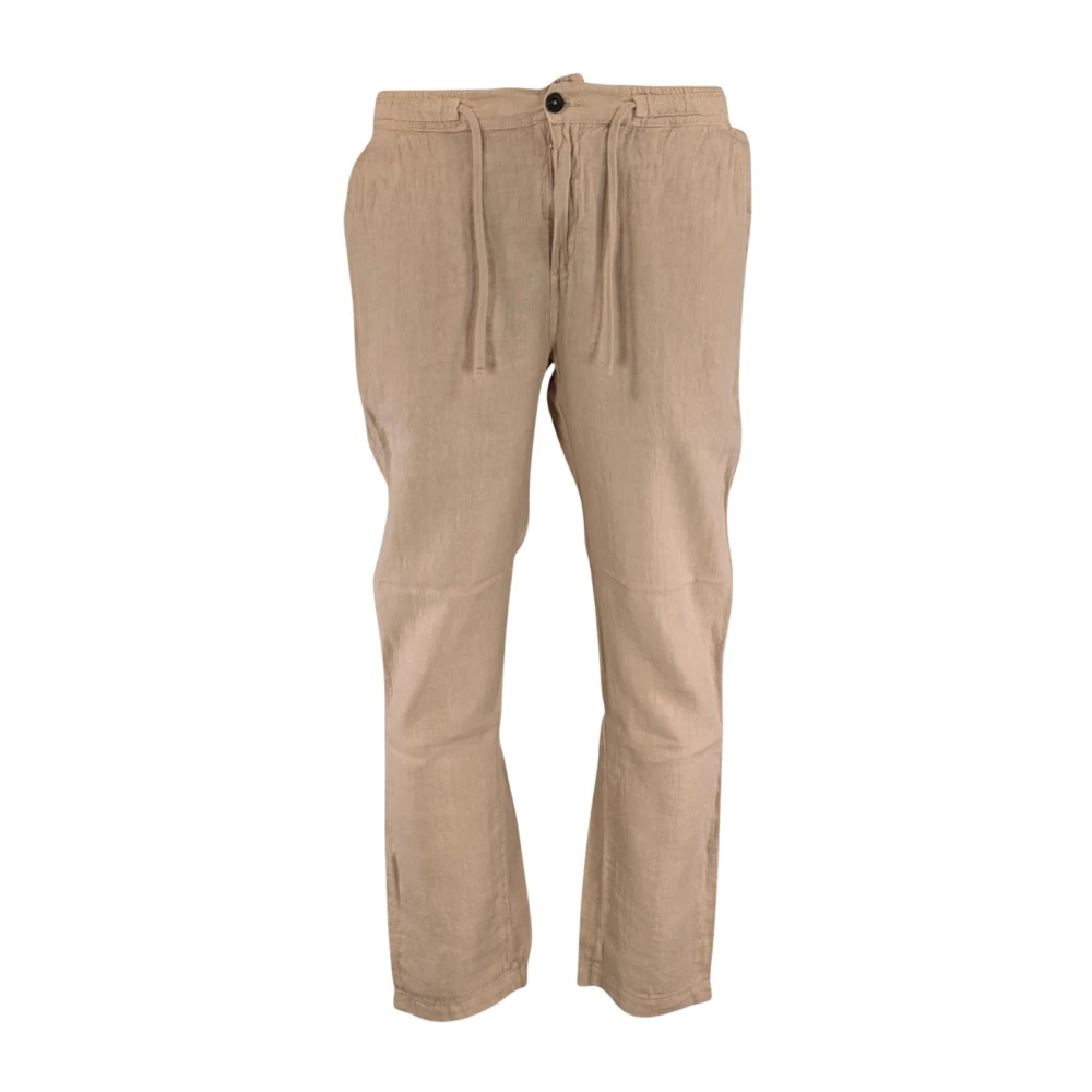Roy Roger's Mannelijk Beige Broeken Heren, L, Wide Broeken