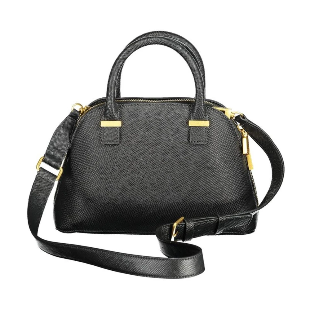 Guess Zwarte Polyethyleen Handtas met Ritssluiting Black Dames