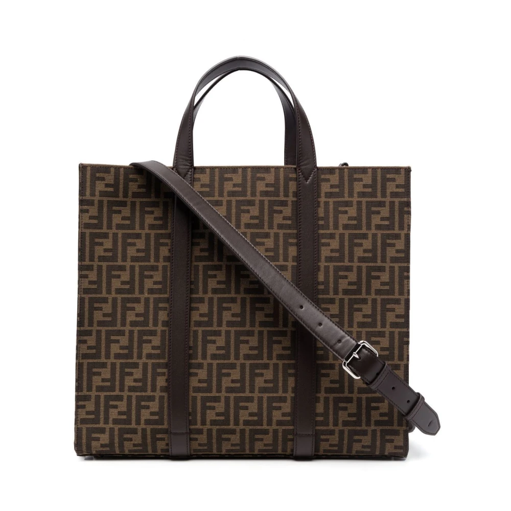 Fendi FF Collectie Tote Tas Lente-Zomer 2024 Brown Heren