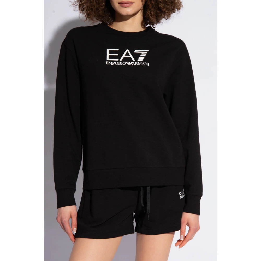 Emporio Armani EA7 Sweatshirt & shorts set Black Dames