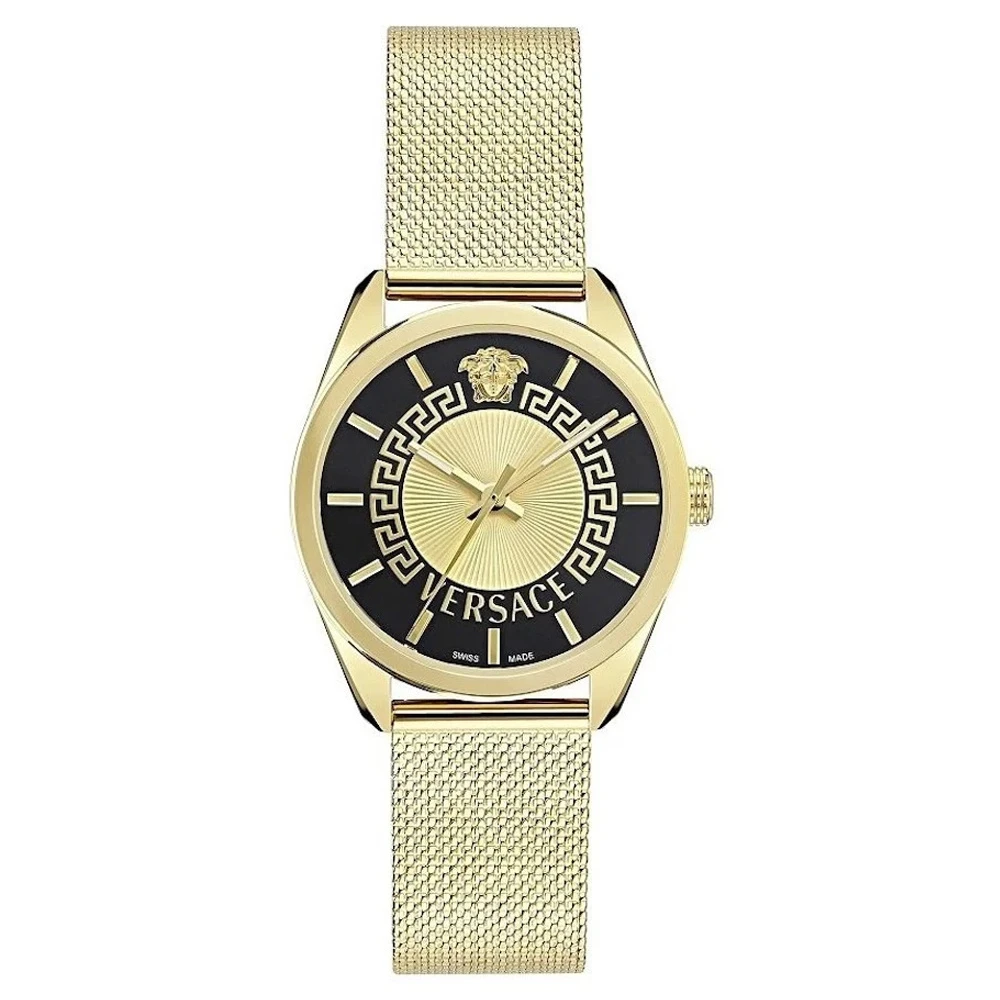 Versace Women's Yellow Watches, One Size, Analogue Watch