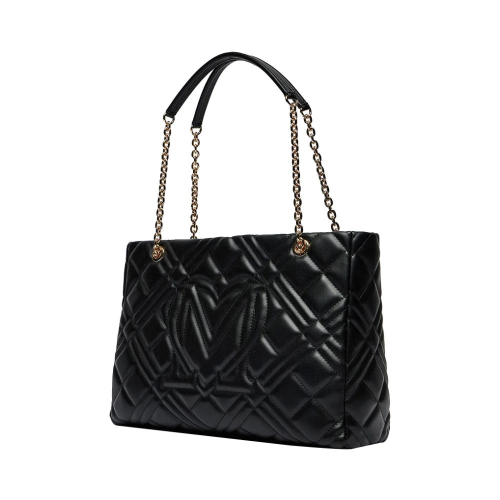 Moschino Zwarte Shopper Tas Black Dames
