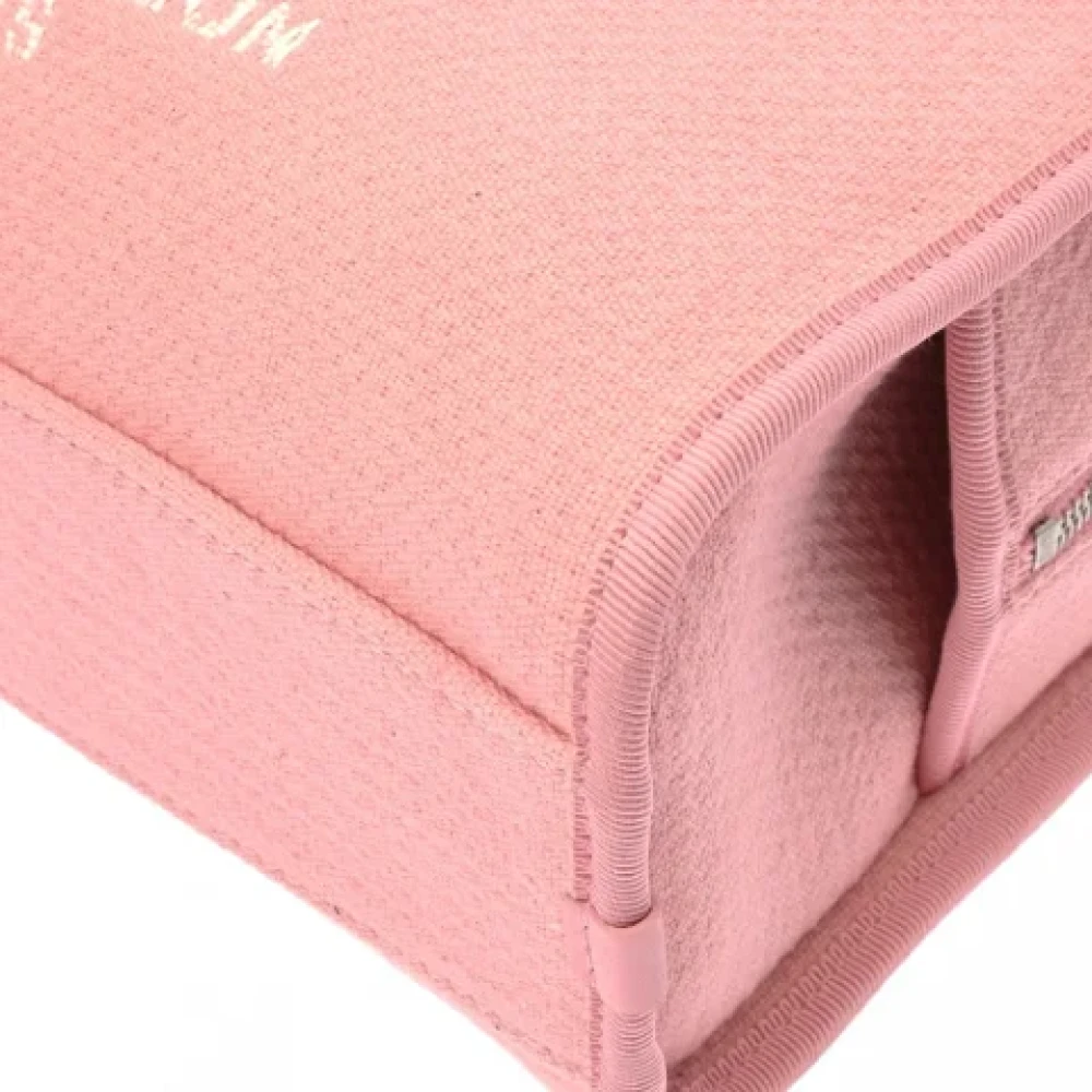 Chanel Vintage Pre-owned Canvas chanel-bags Pink Dames