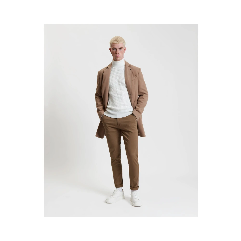 Gianni Lupo Kameel Winterjas Stijlvolle Mode Brown Heren