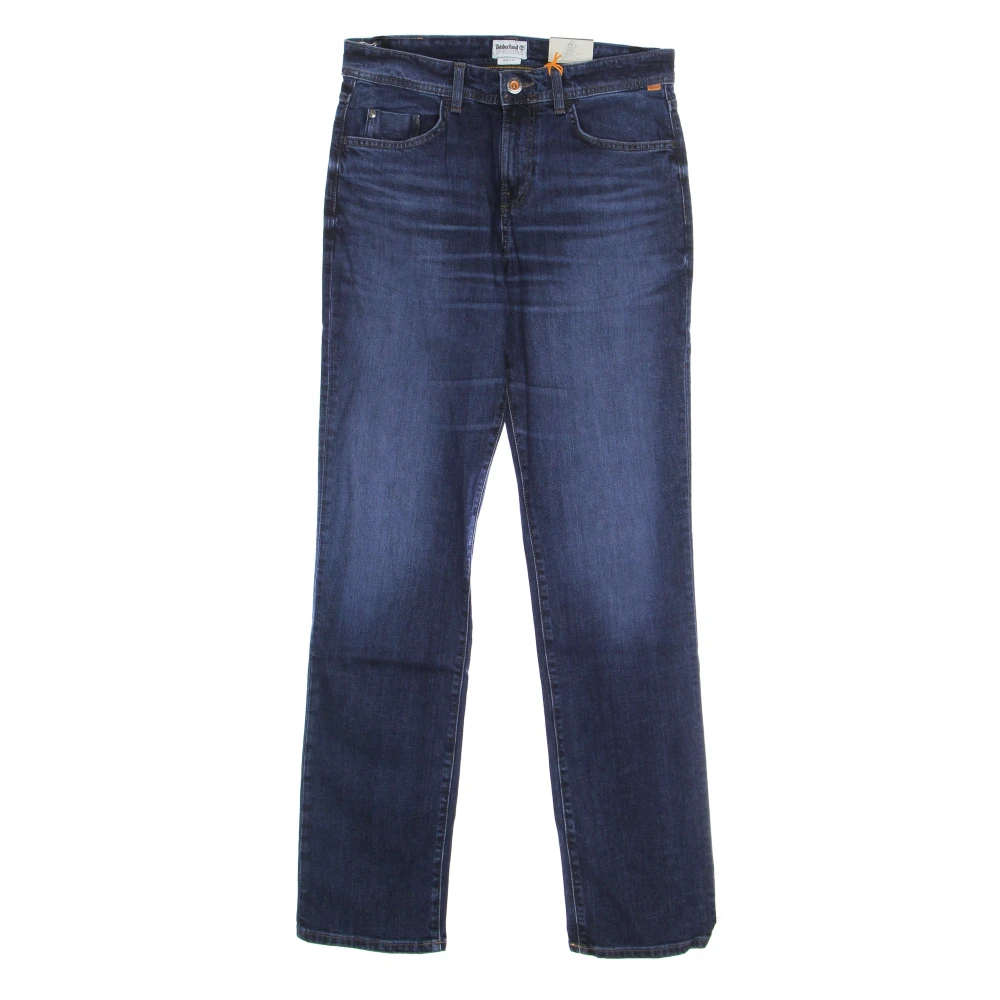 Timberland Indigo Denim Jeans Hoge Taille Regular Fit Blue Heren