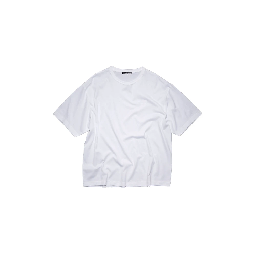 Acne Studios Relaxed Fit Crew Neck T-Shirt White Heren