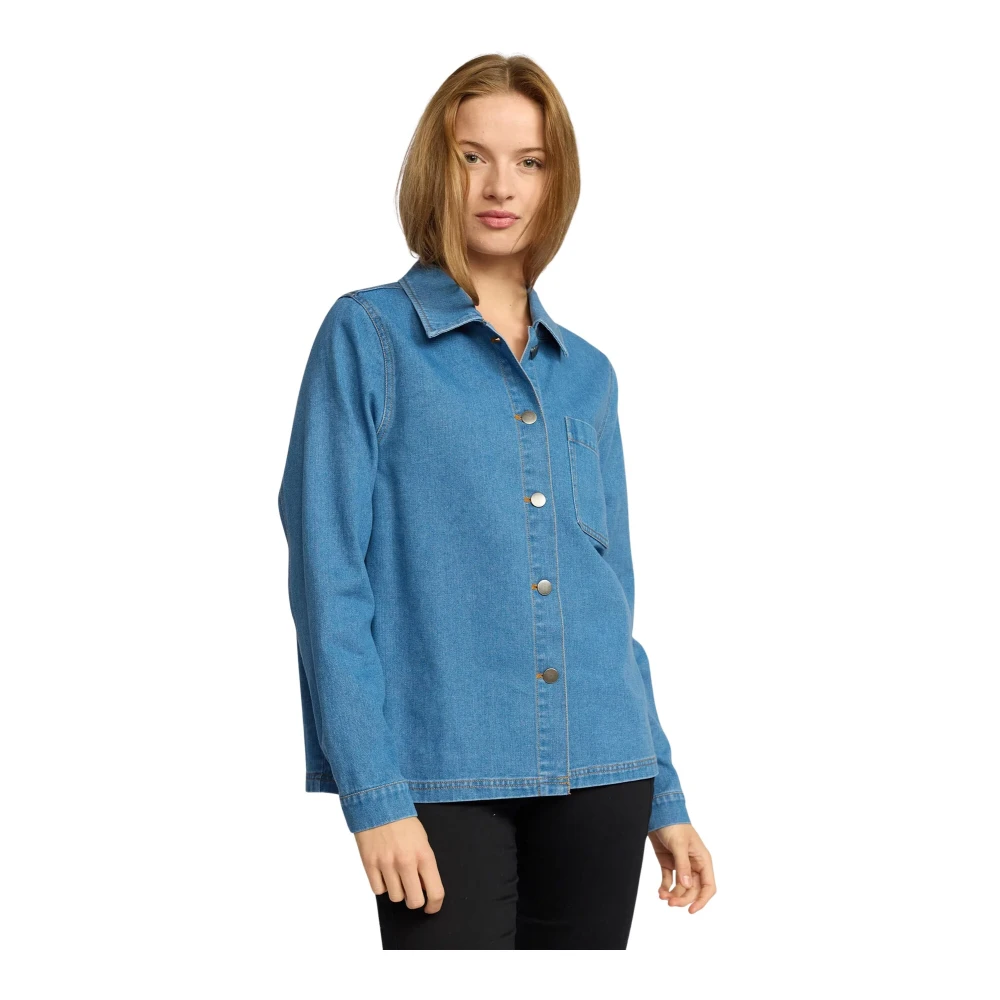 2-Biz Denim Blazer Blauw Jetty.Es25 Blue Dames