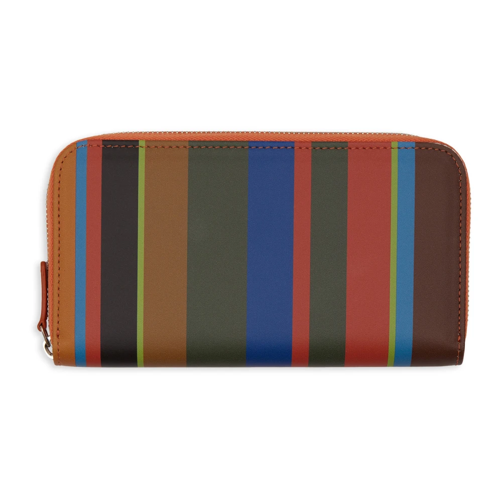 Gallo Groene portemonnee voor dames met rits en veelkleurige strepen Multicolor Dames