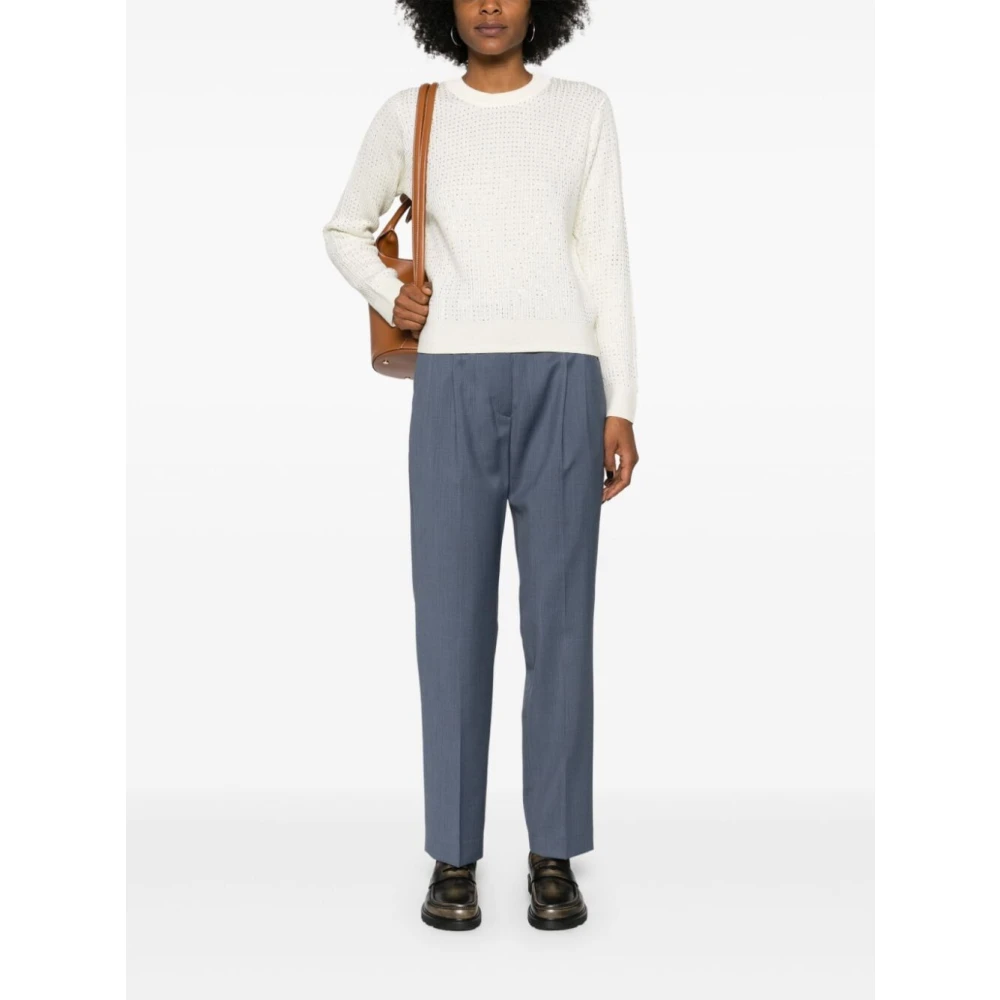 Golden Goose Witte Crewneck Sweatshirt White Dames