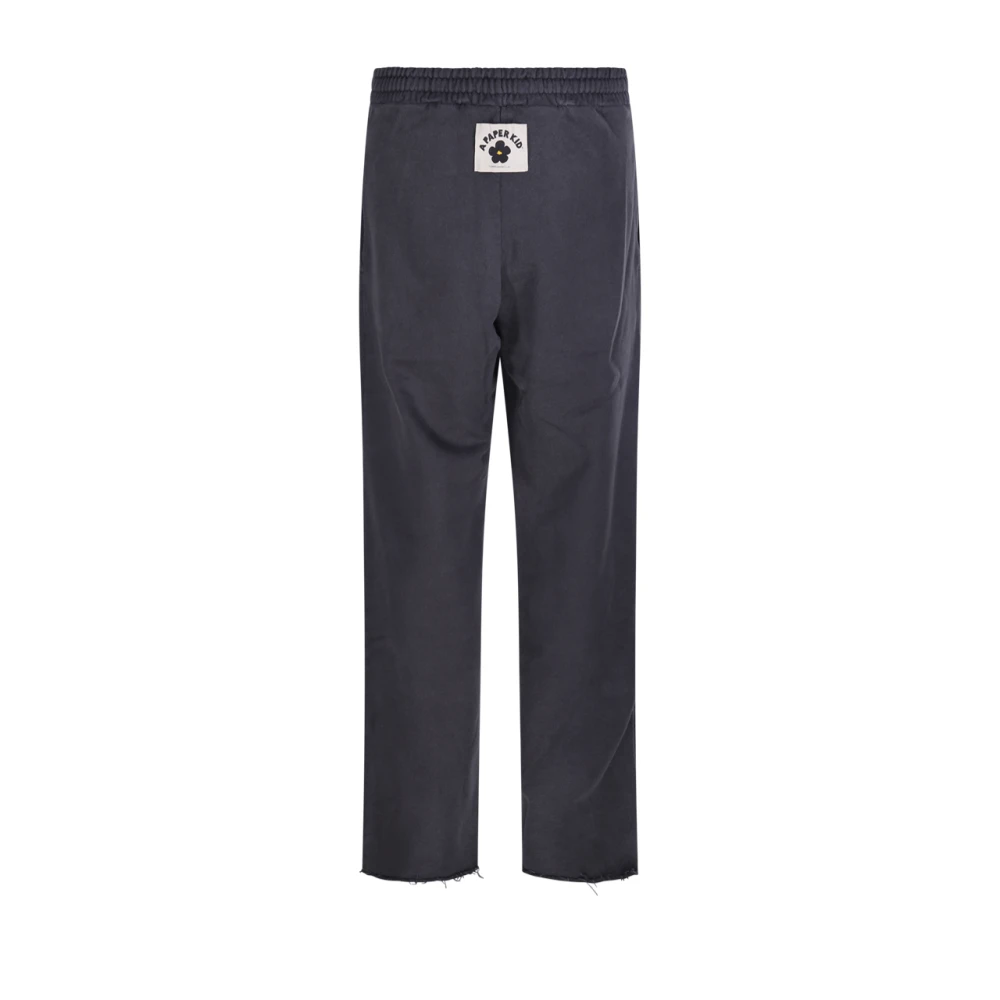 A Paper Kid Gewassen Zwarte Sweatpant Black Heren