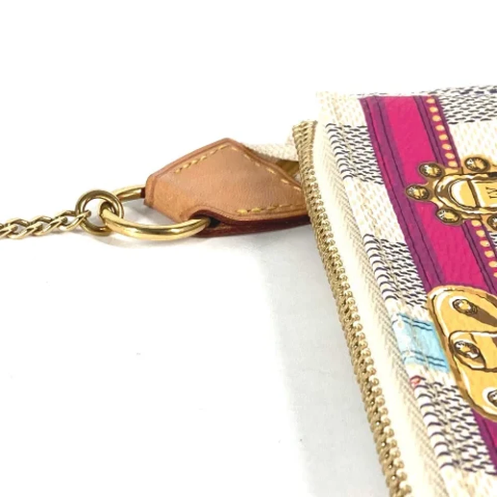 Louis Vuitton Vintage Pre-owned Cotton louis-vuitton-bags White Dames