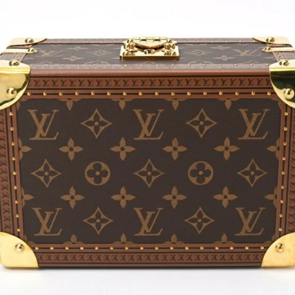 Louis Vuitton Vintage Pre-owned Fabric home-office Brown Dames