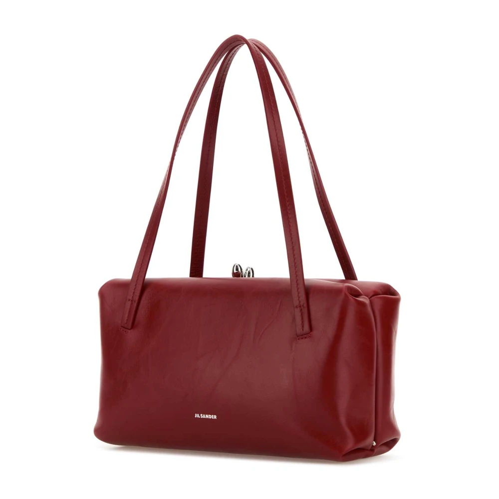 Jil Sander Rode Leren Goji Kussen Handtas Red Dames
