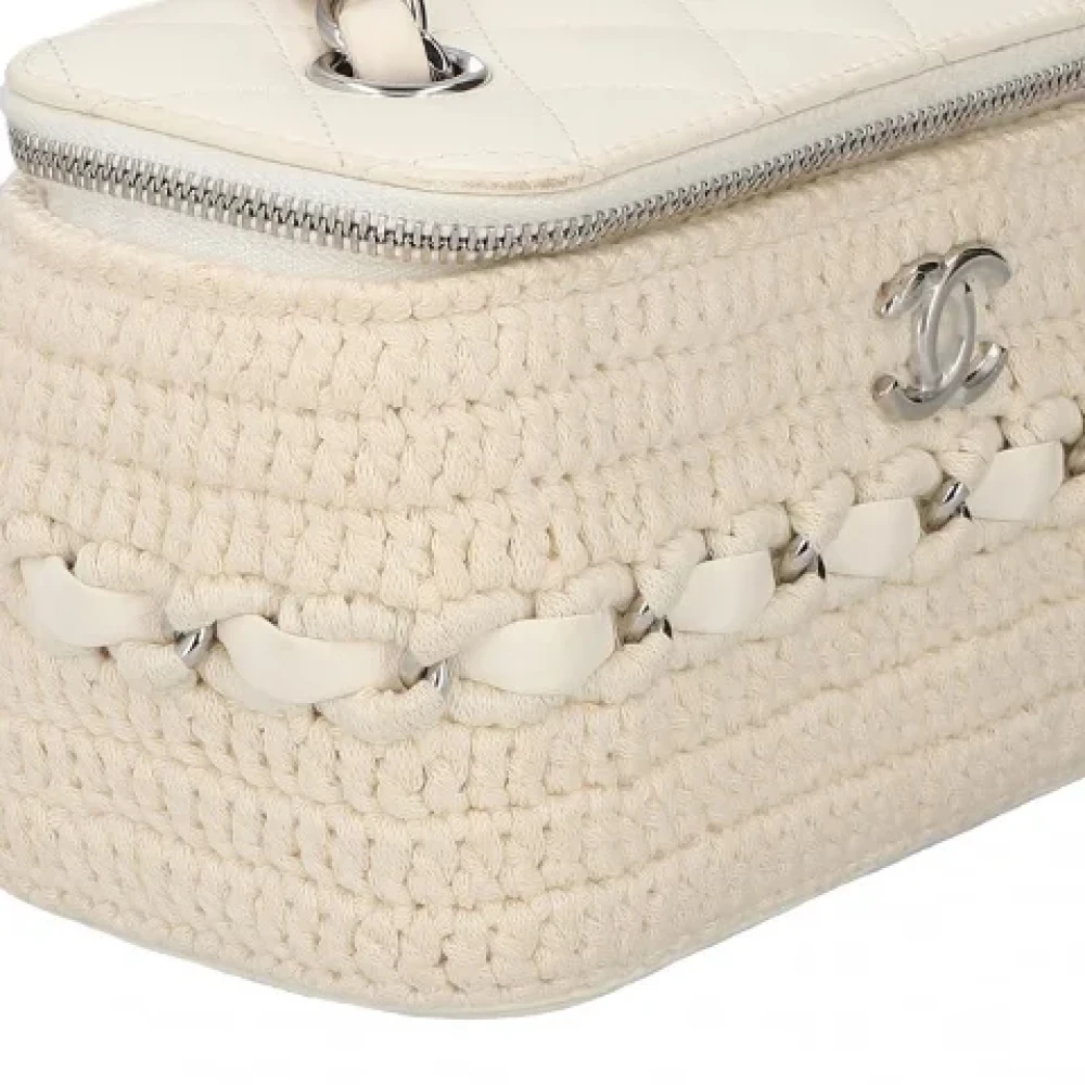Chanel Vintage Pre-owned Leather crossbody-bags Beige Dames