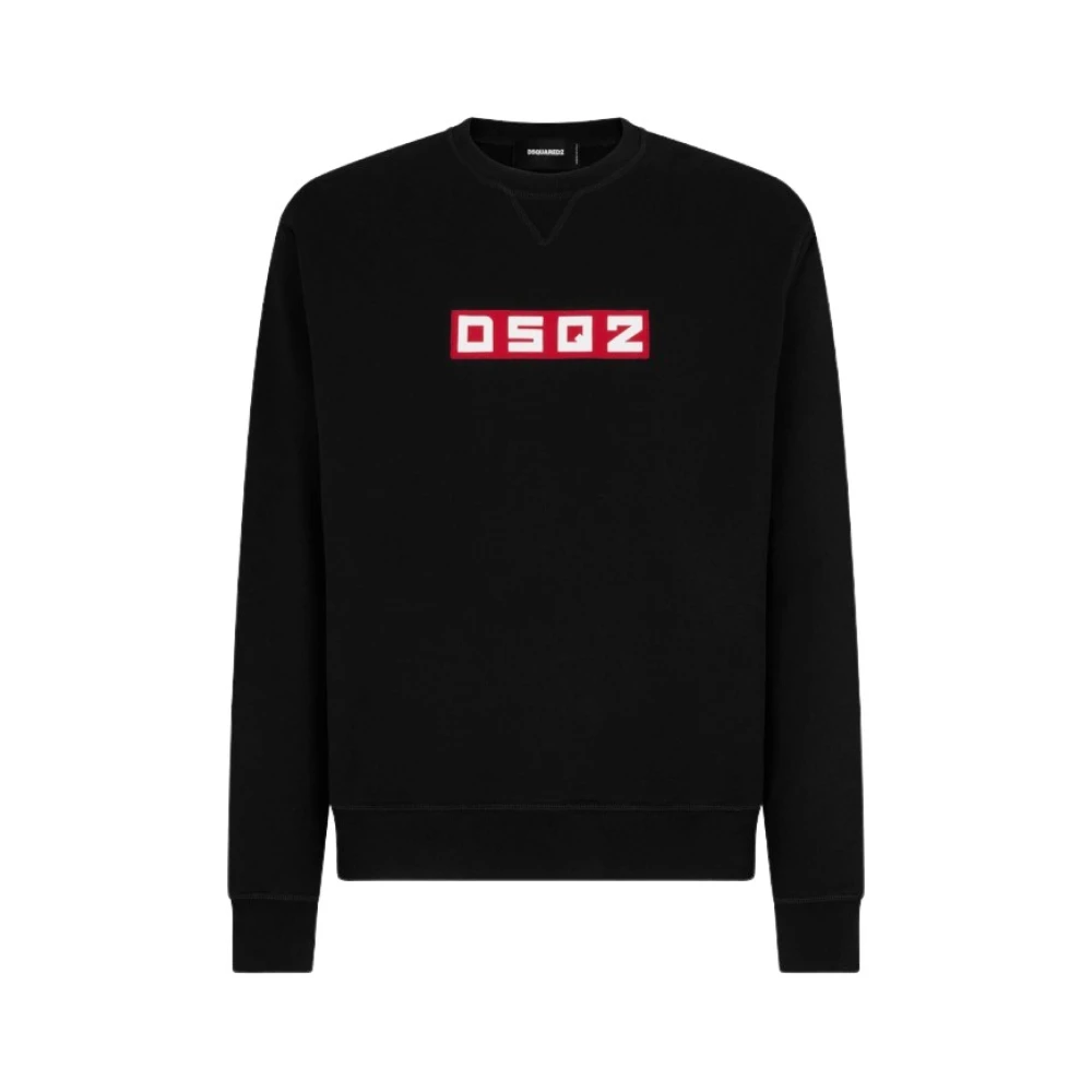 Dsquared2 Cool Fit Logo Sweatshirt Black Heren