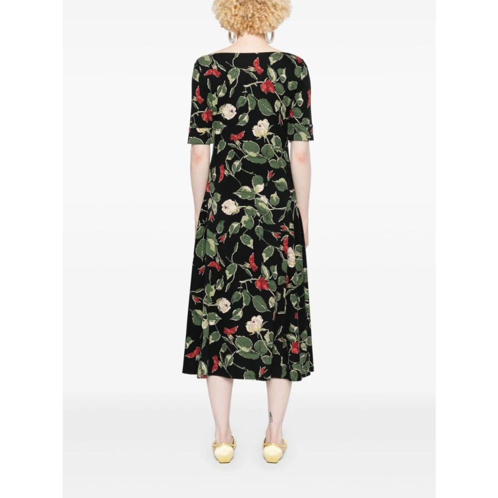 Ralph Lauren Dameskleding Jurk Zwart Aw24 Multicolor Dames