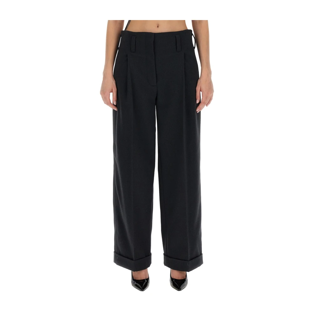 Philosophy di Lorenzo Serafini Stijlvolle Wide Leg Broek Gray Dames