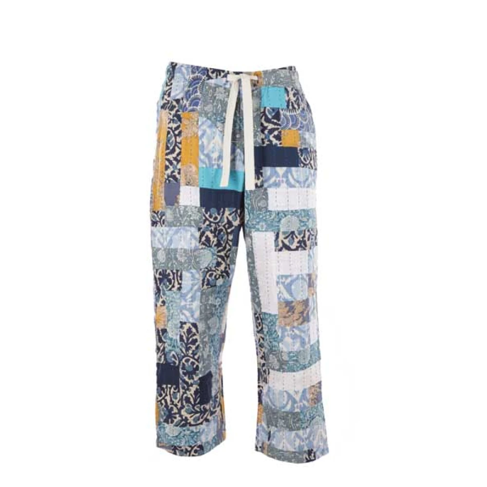 Karu Research Kleurrijke Patchwork Straight Leg Broek Multicolor Heren