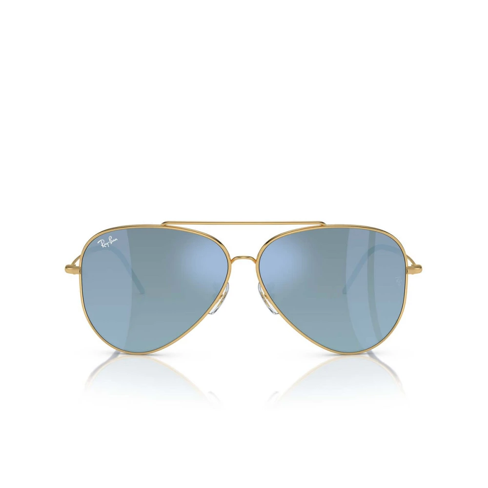 Ray-Ban Unisex Yellow Sunglasses, 59 Mm, Stylish Sunglasses With Gold Frames