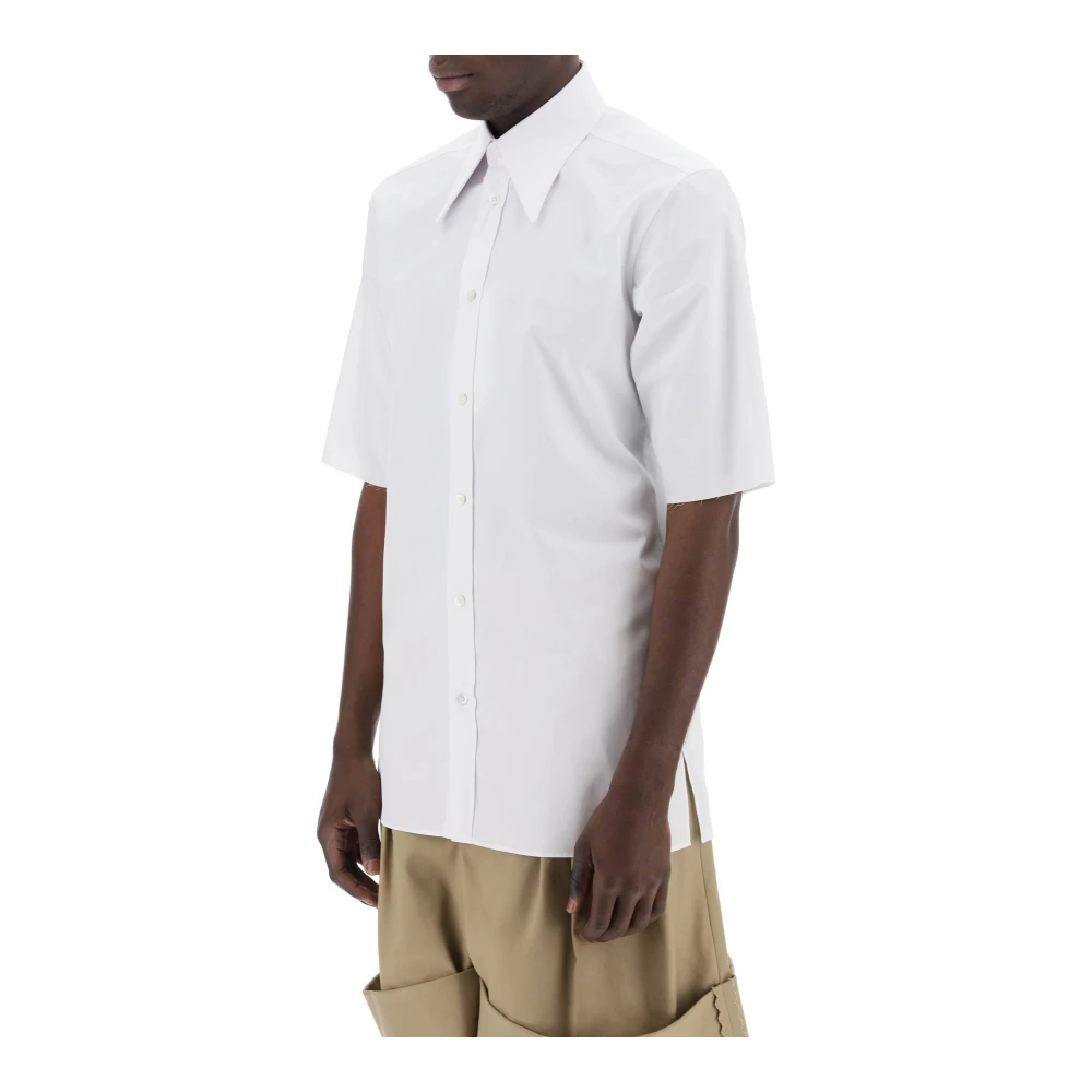 Maison Margiela Short Sleeve Shirts White Heren