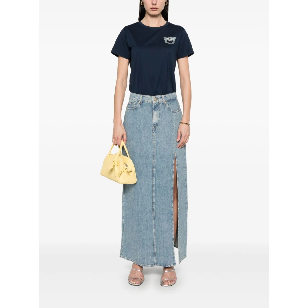 pinko Blauwe T-shirt en Polo Combo Blue Dames