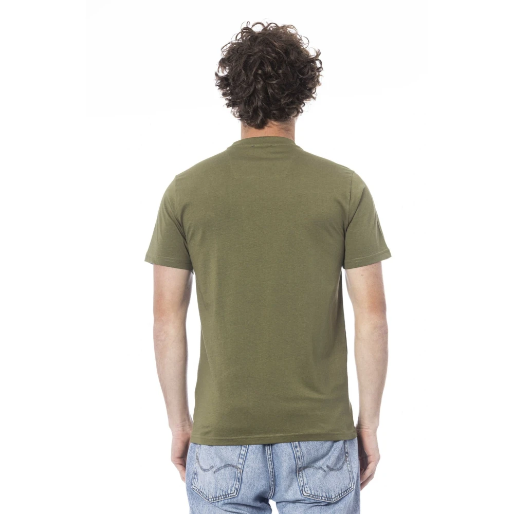 Cavalli Class Logo Print Korte Mouw T-shirt Green Heren