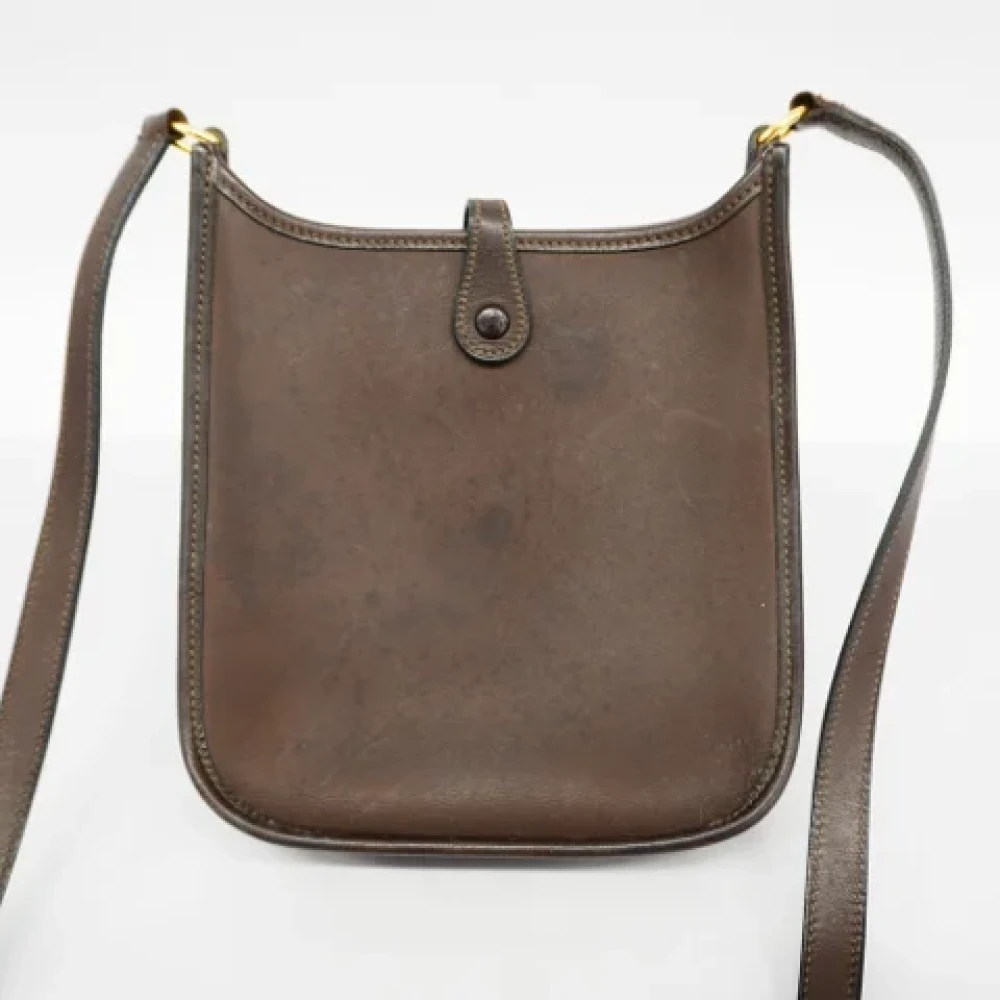 Hermès Vintage Pre-owned Leather shoulder-bags Brown Dames