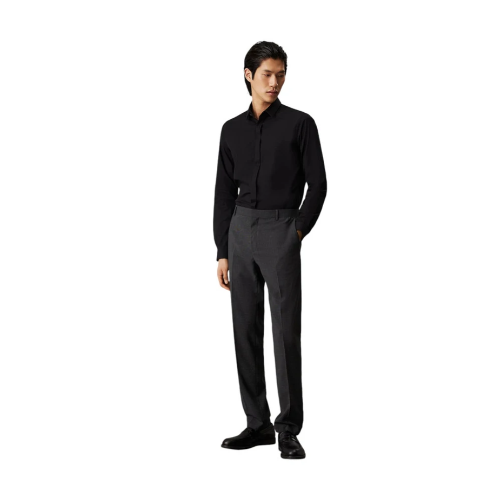 Calvin Klein Lange mouwen overhemd Black Heren