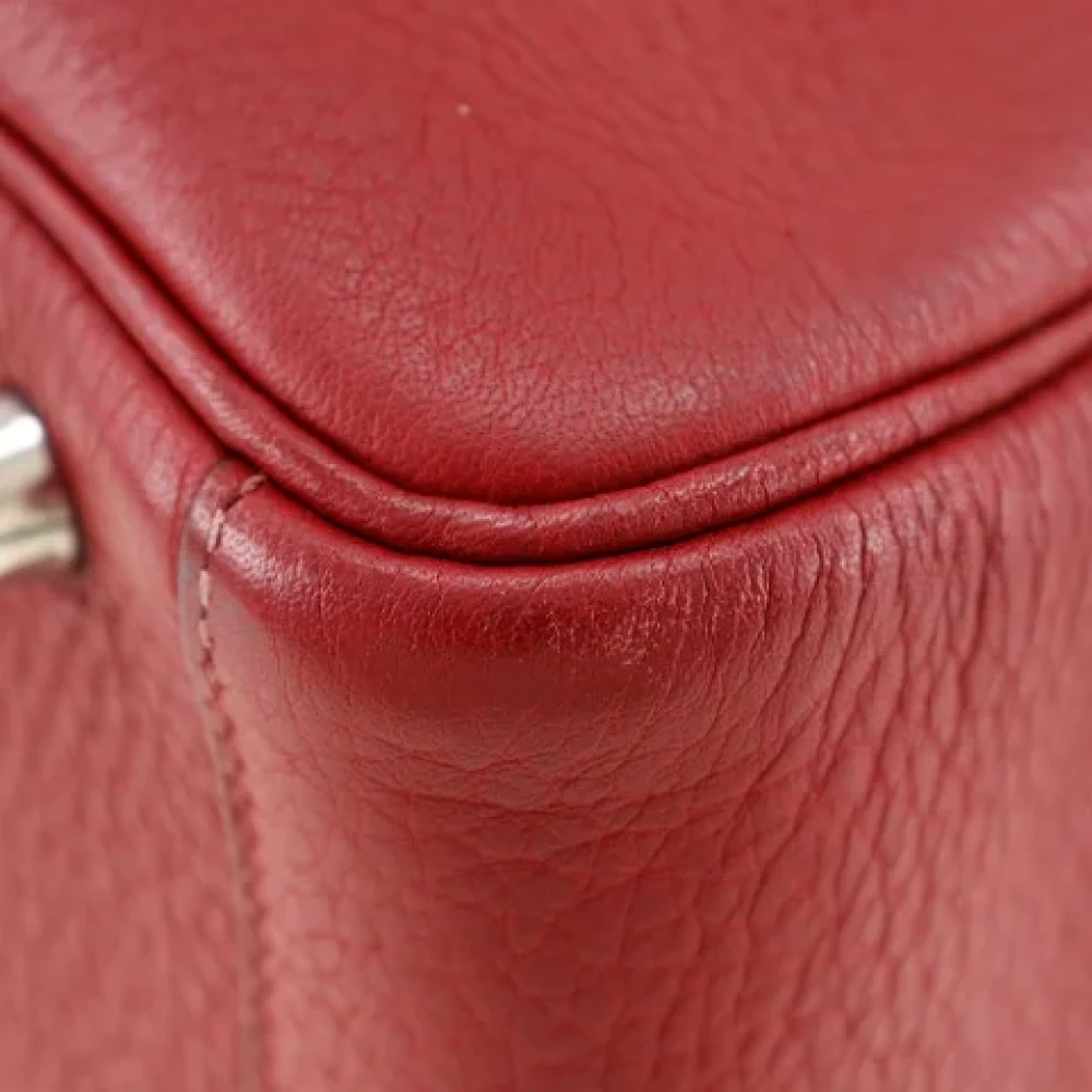 Hermès Vintage Pre-owned Leather shoulder-bags Red Dames