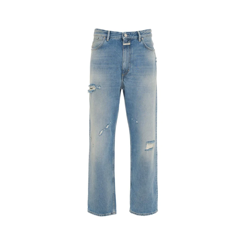 Closed Destroyed Loose Fit Jeans Blue Heren