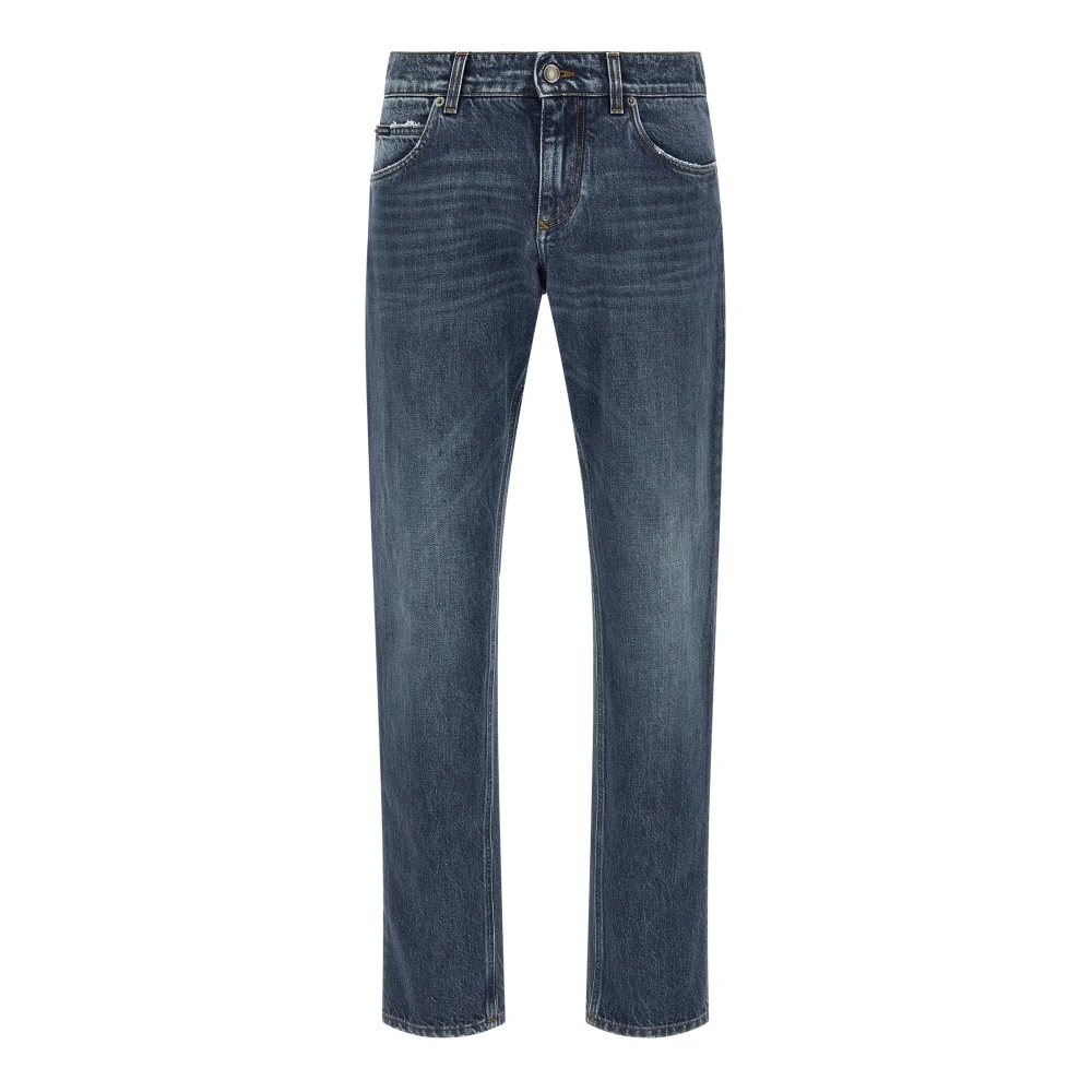 Dolce & Gabbana Men's Blue Slim Fit Jeans, 2XL, Denim Trousers