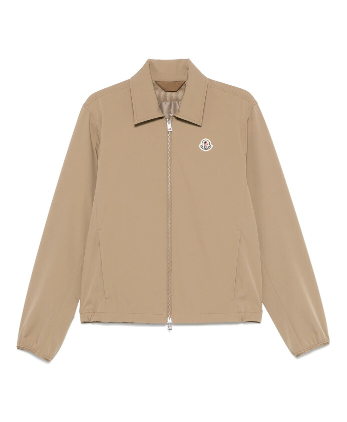 veste-beige-fermeture-eclair-application-logo