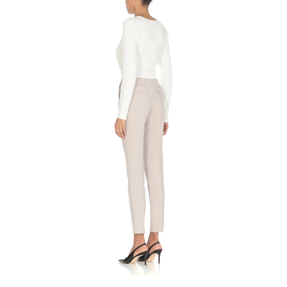 Elisabetta Franchi Slim-fit Trousers Gray Dames