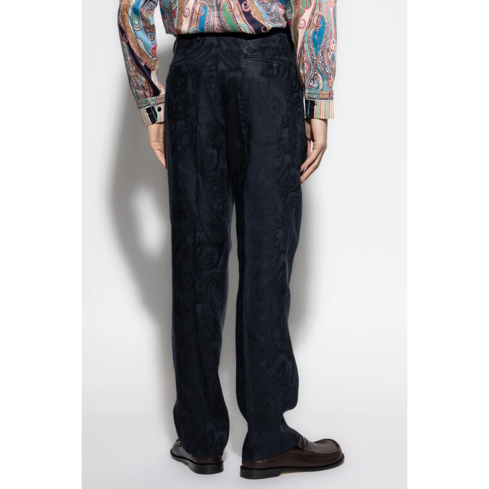 ETRO Gestreepte broek Blue Heren