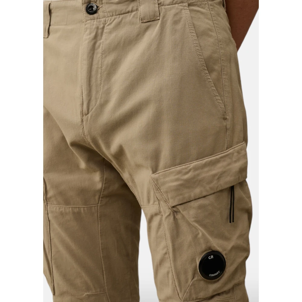 C.P. Company Cargo Broek Ottoman Stretch Ergonomisch Beige Heren