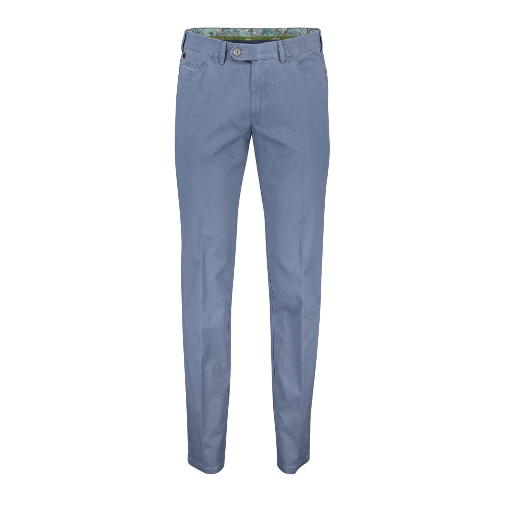 Meyer Katoenen Broek Blue Heren