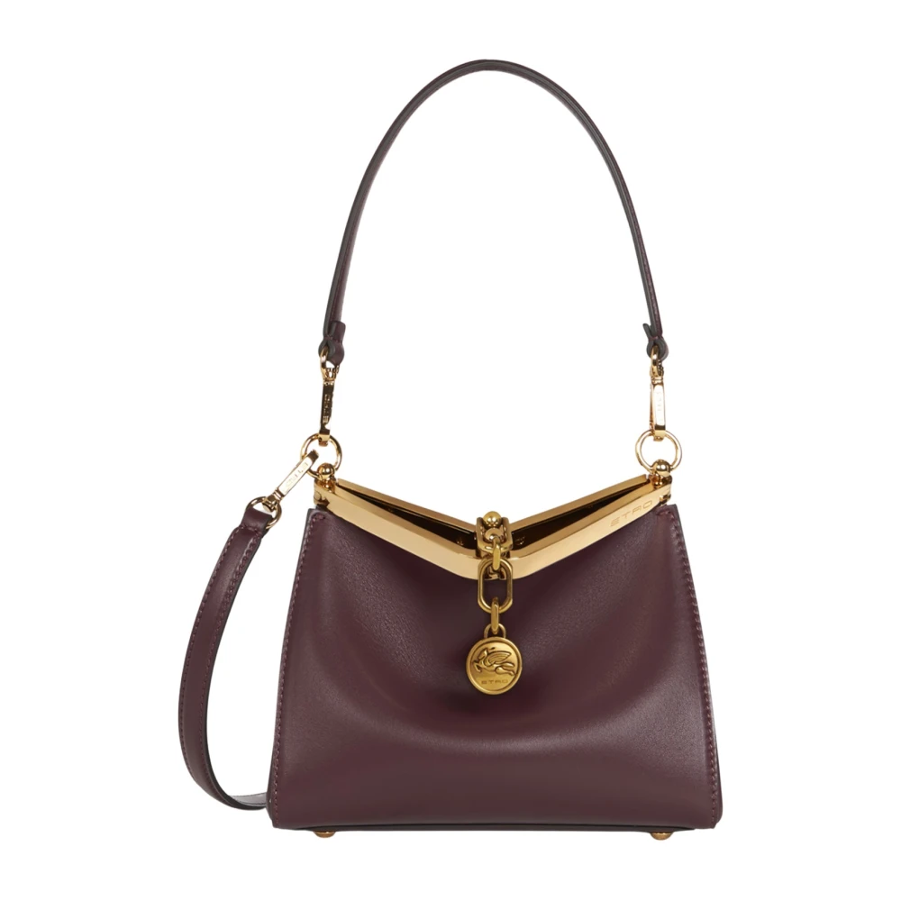 ETRO Iconische Vela Media Leren Tas Brown Dames