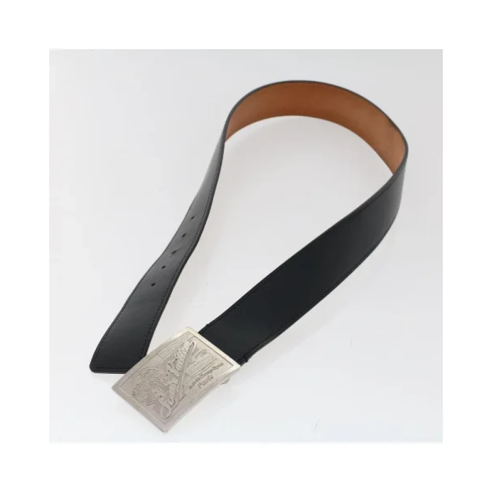 Louis Vuitton Vintage Pre-owned Leather belts Black Dames