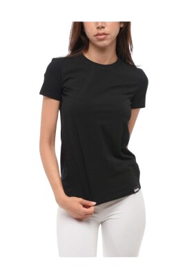 t-shirt-noir-slim-fit-en-melange-de-coton