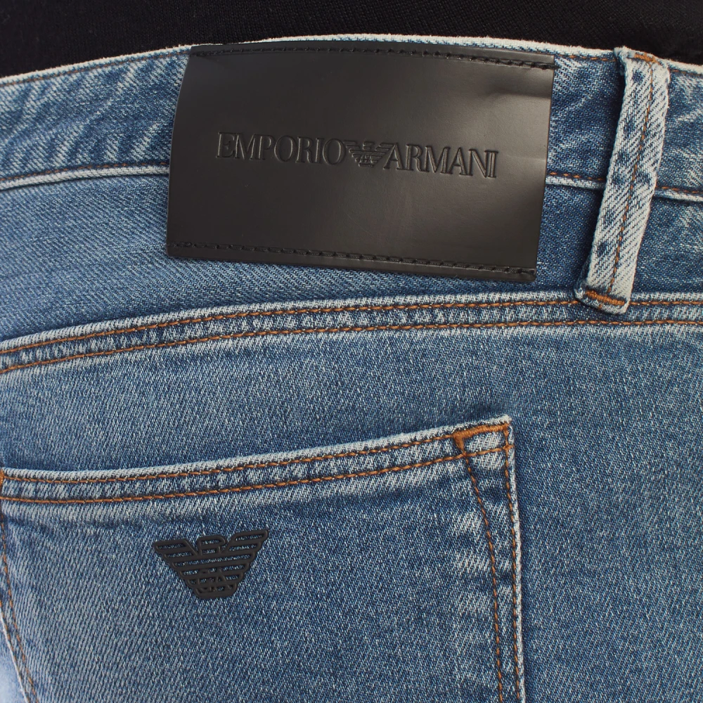 Emporio Armani Slim Fit Denim Jeans Blue Heren