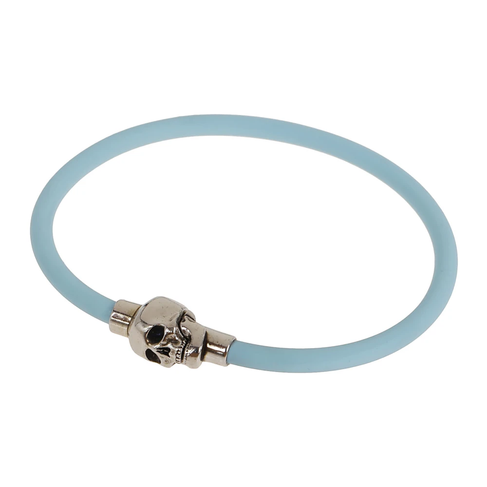 Alexander McQueen Rubber Cord Skull BR Blå Herr