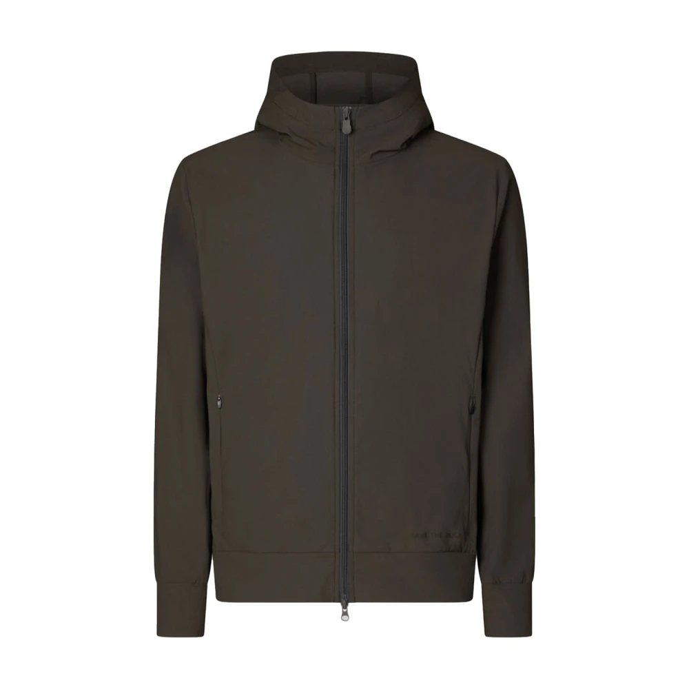 Save The Duck Slim Fit Zip Jacket in Rookgrijs Gray Heren