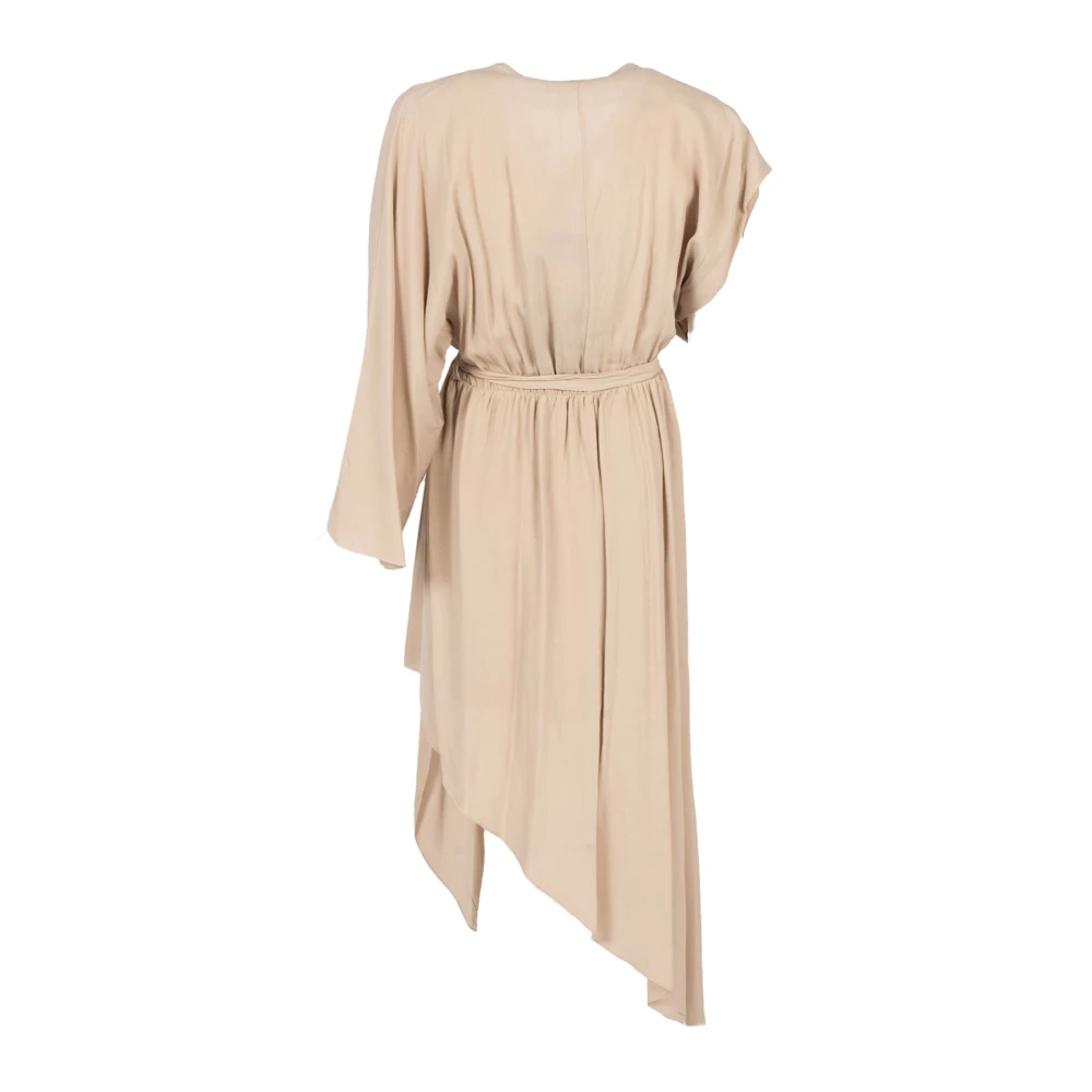 La Haine Inside Us Elegante Asymmetrische Jurk Beige Dames