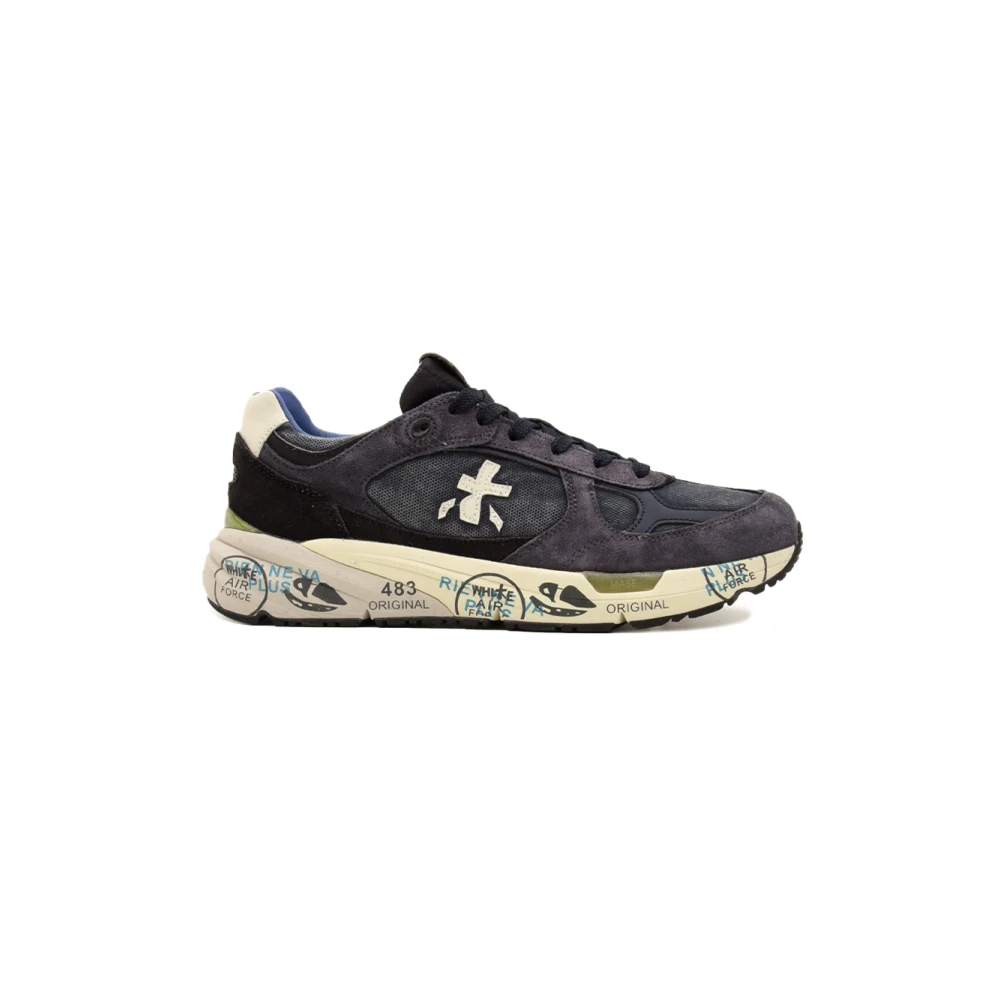 Premiata Men's Blue Sneakers, 7 Uk, Mase Low Trainers