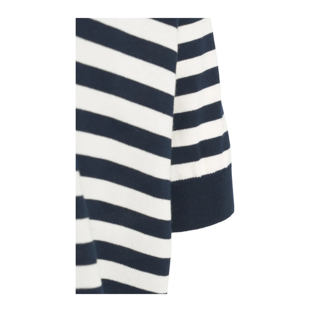 Jucca Blauwe Half Sleeve Gebreide Trui Blue Dames