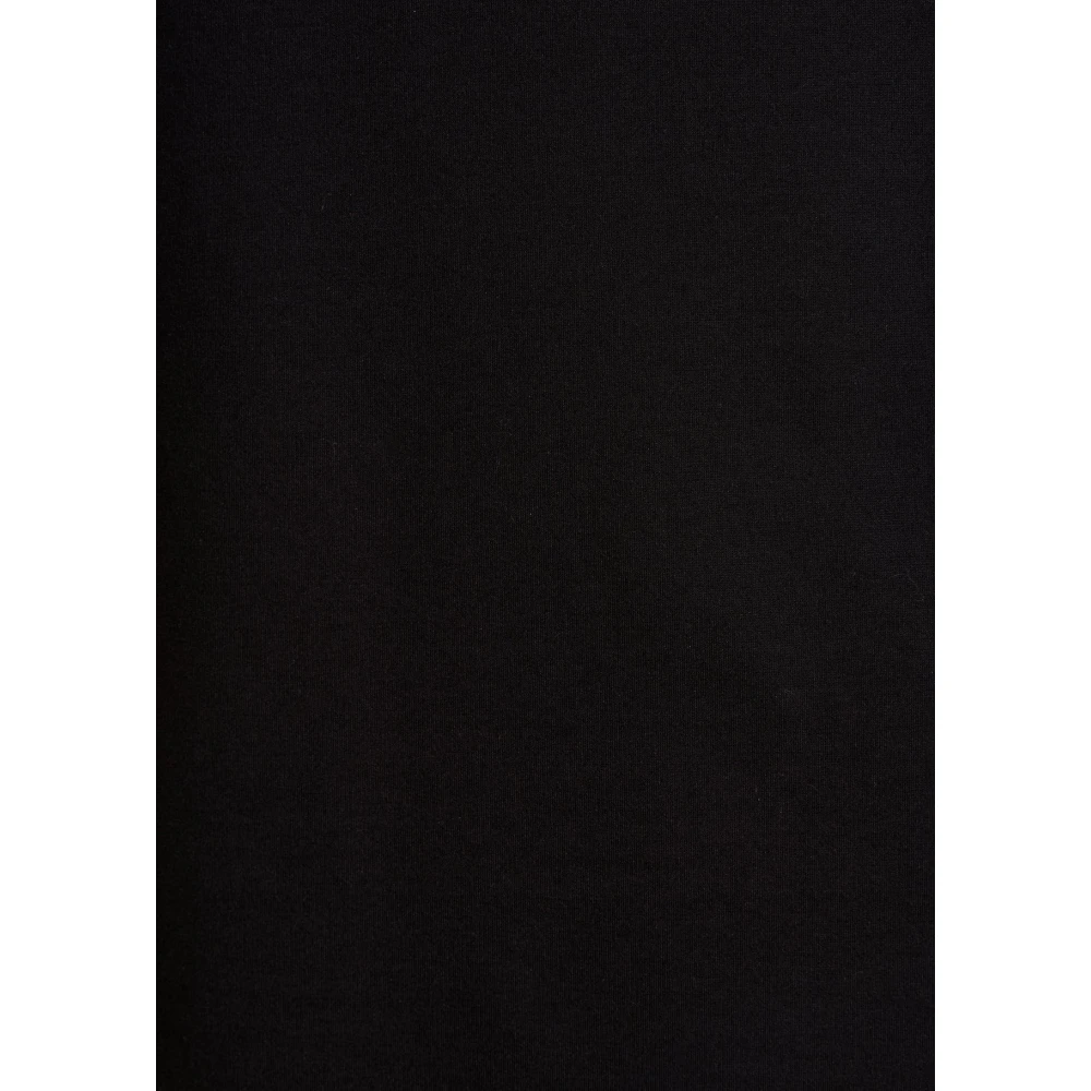 La Fée Maraboutée Zwarte Milano Jersey Korte Jurk Black Dames