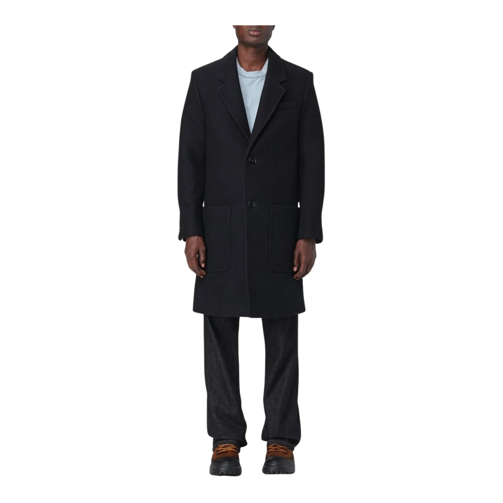 Coats > Single-Breasted Coats - - Ami Paris - Modalova