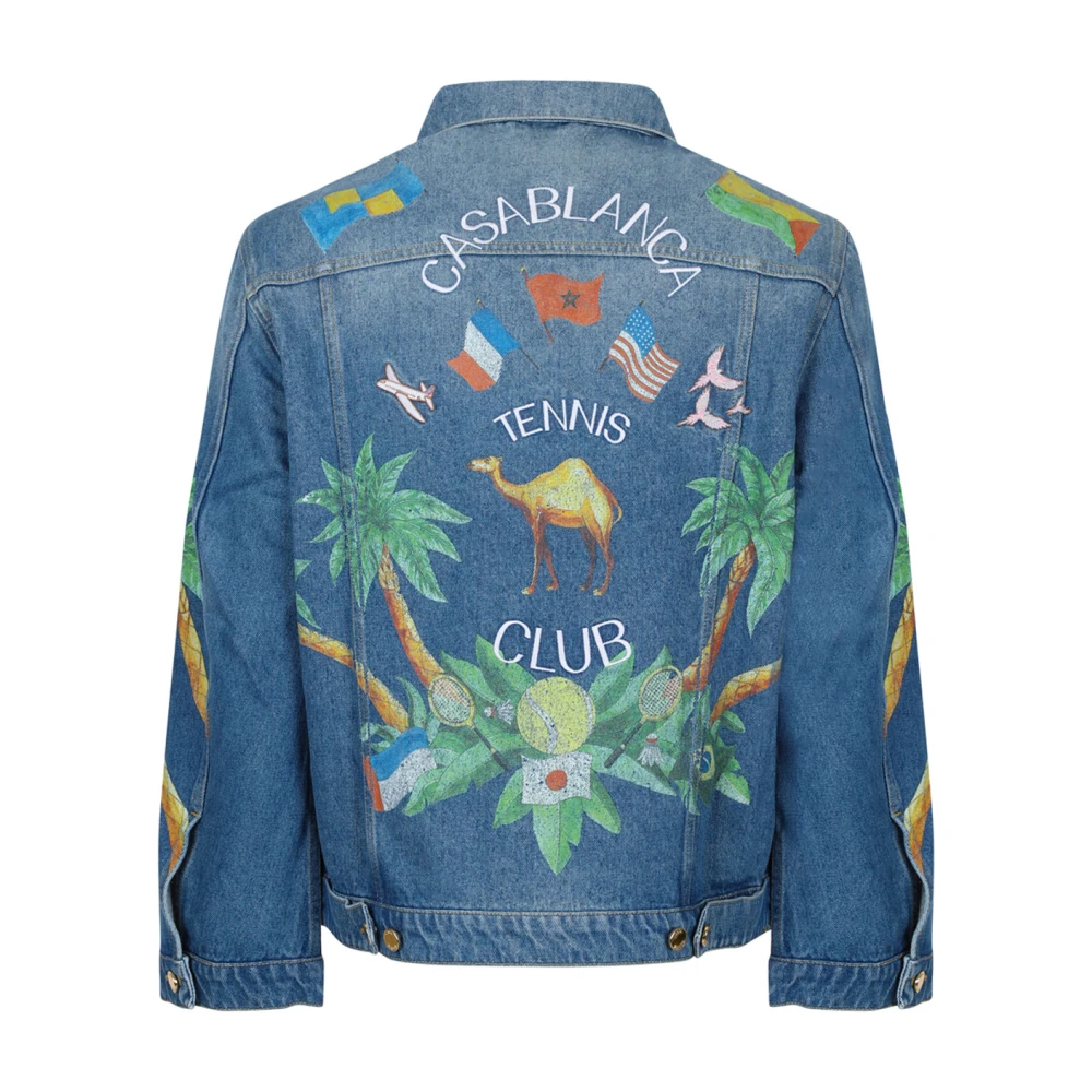 Casablanca Denim Tennis Club Jack Zwart Blue Heren