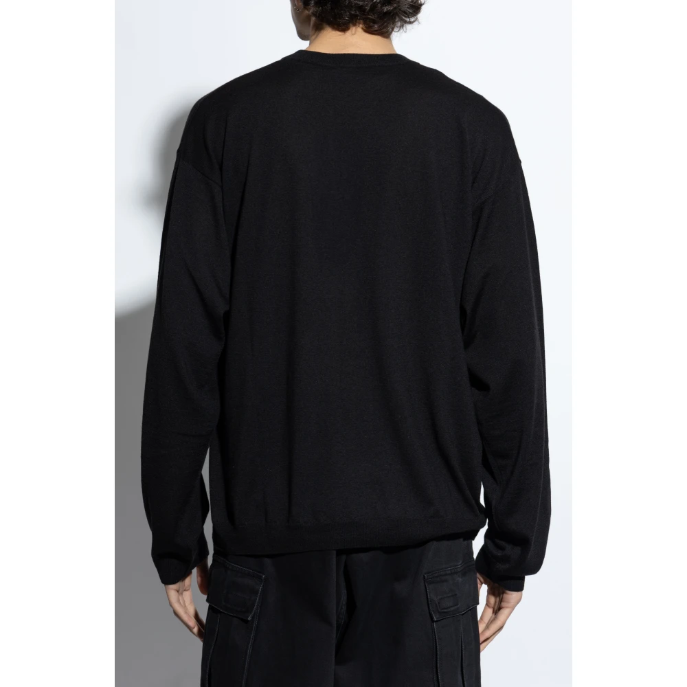 Moschino Wollen trui Black Heren